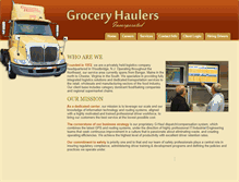 Tablet Screenshot of groceryhaulers.com